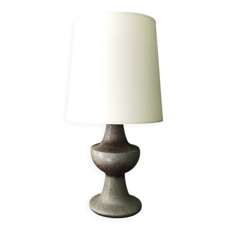 Brutalist table lamp in pyrite stone