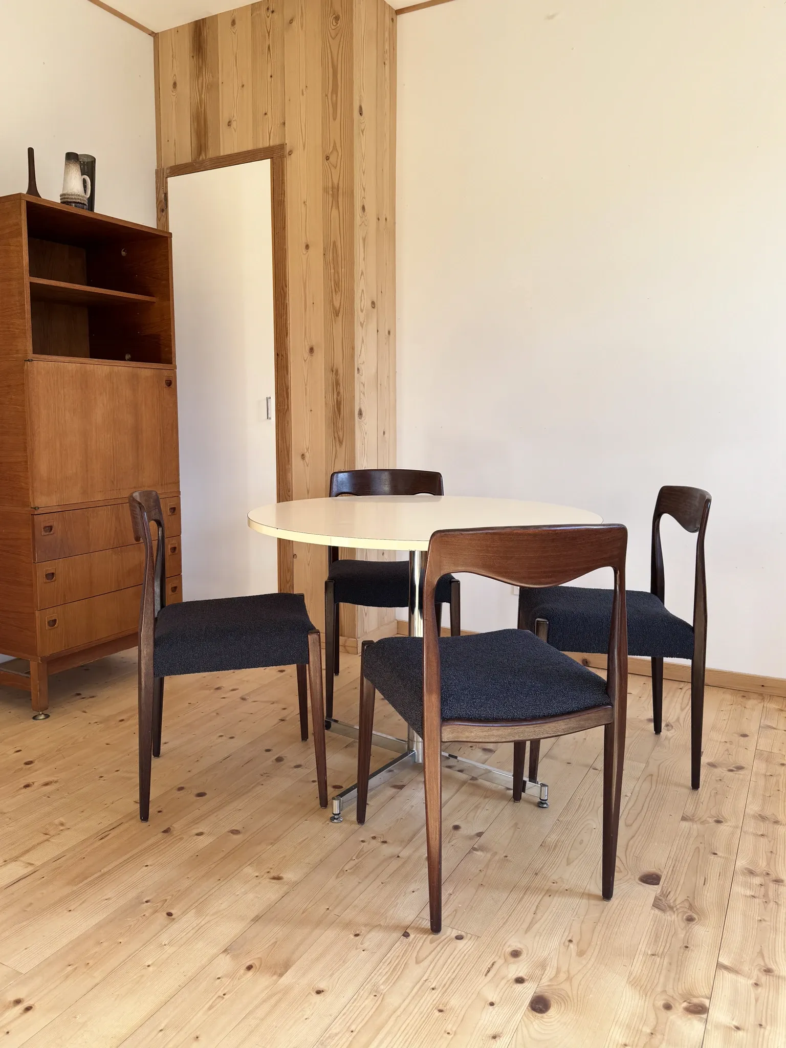 Lot de 6 chaises scandinaves vintage 60’s