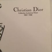 Christian dior: nice illustration of fine press mode of the 1980s