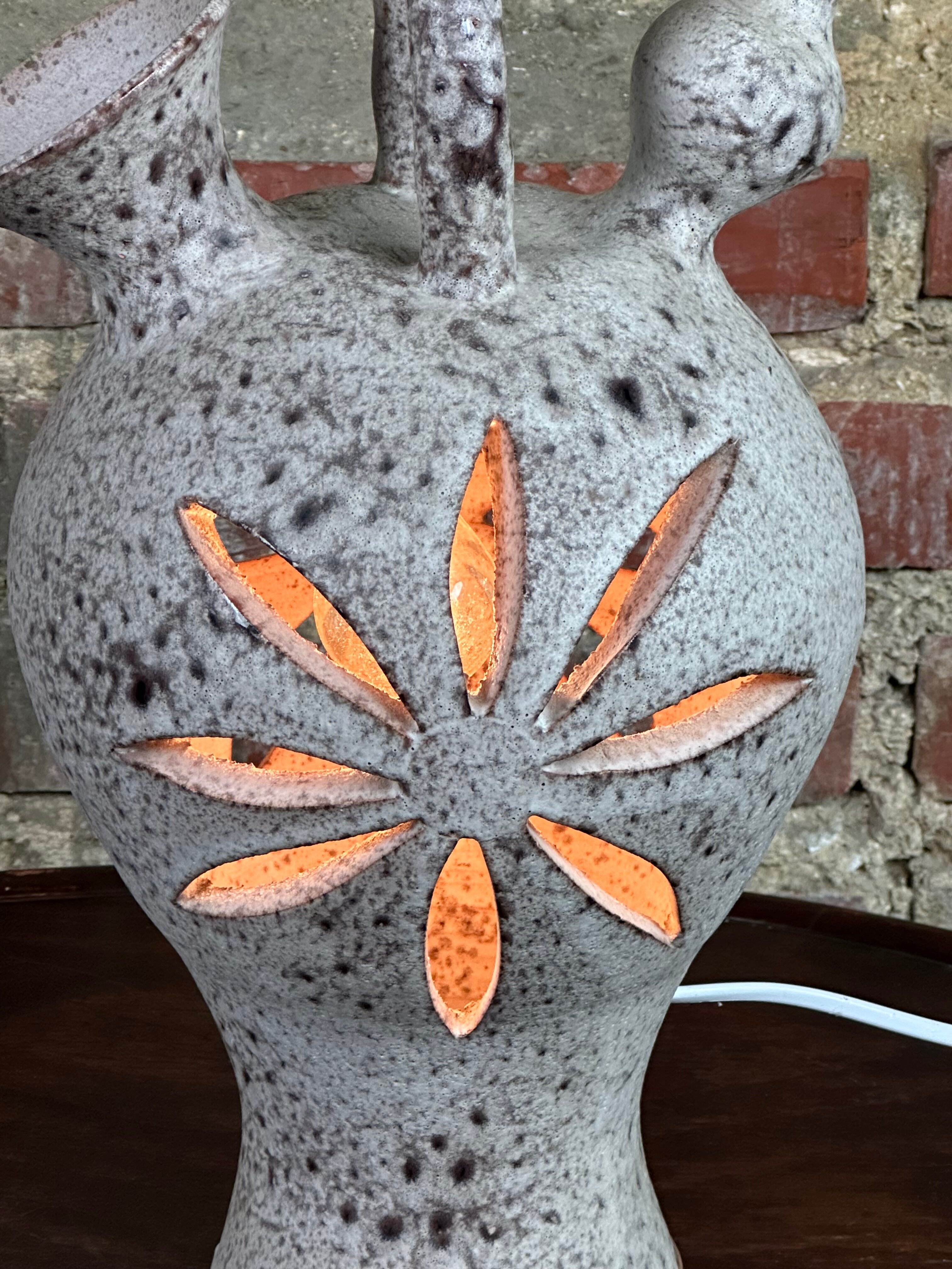 Vintage stoneware lamp 70