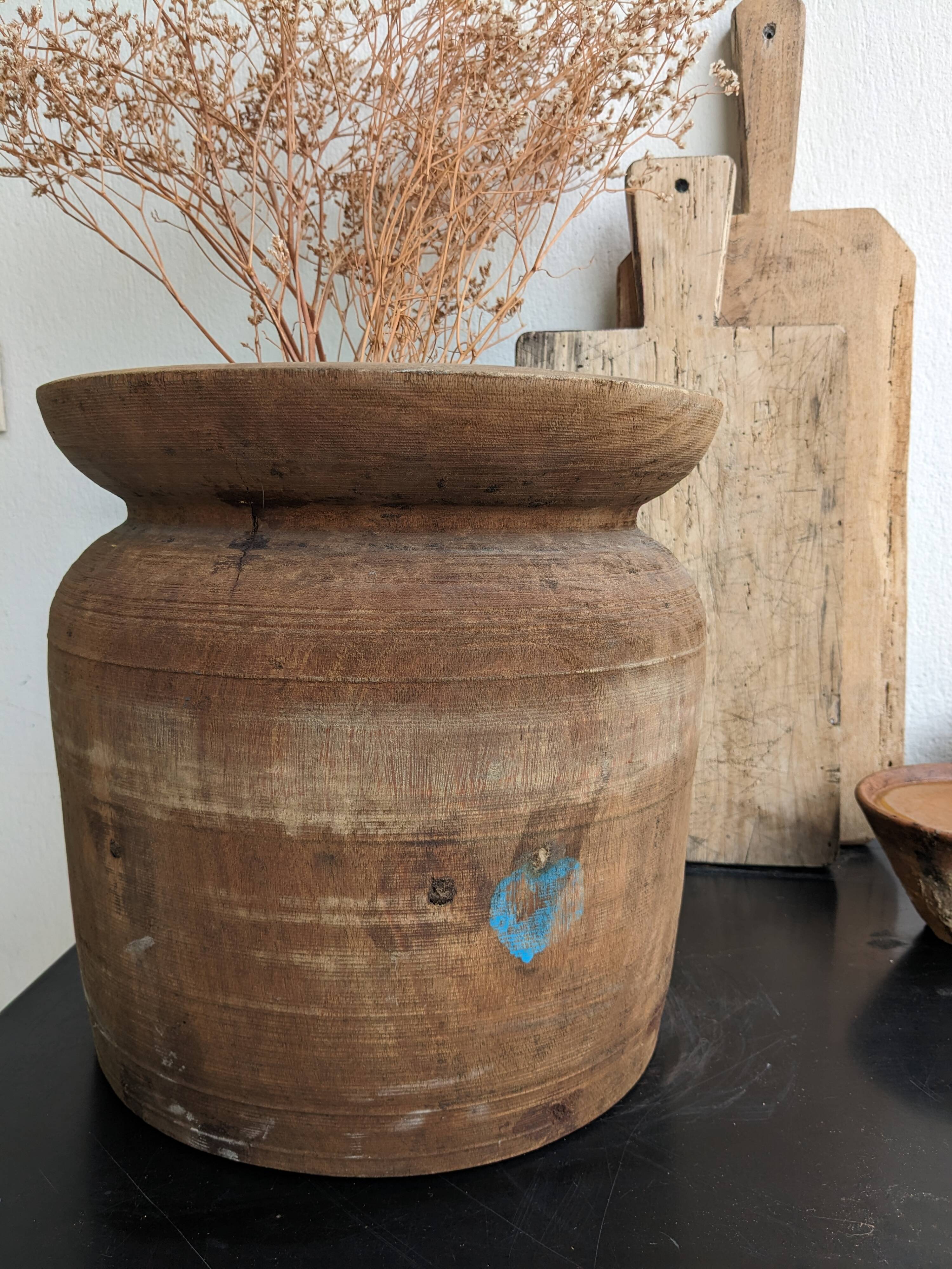 Nepalese wooden pot