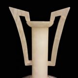 Alabaster vase with art nouveau handles