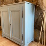 Antique buffet in its pretty bluish patina