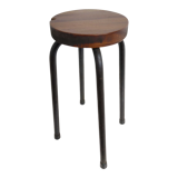 Vintage stool wood and metal workshop