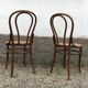 Paire de chaise fischel made in Austria bois courbé