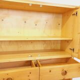 Charlotte Perriand Les Arcs vintage pine storage unit from the 60s 70s
