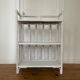 Bookcase vintage rattan standing shelf