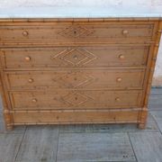 19th century faux bamboo dresser of Maison L Simon rue de Rivoli Paris