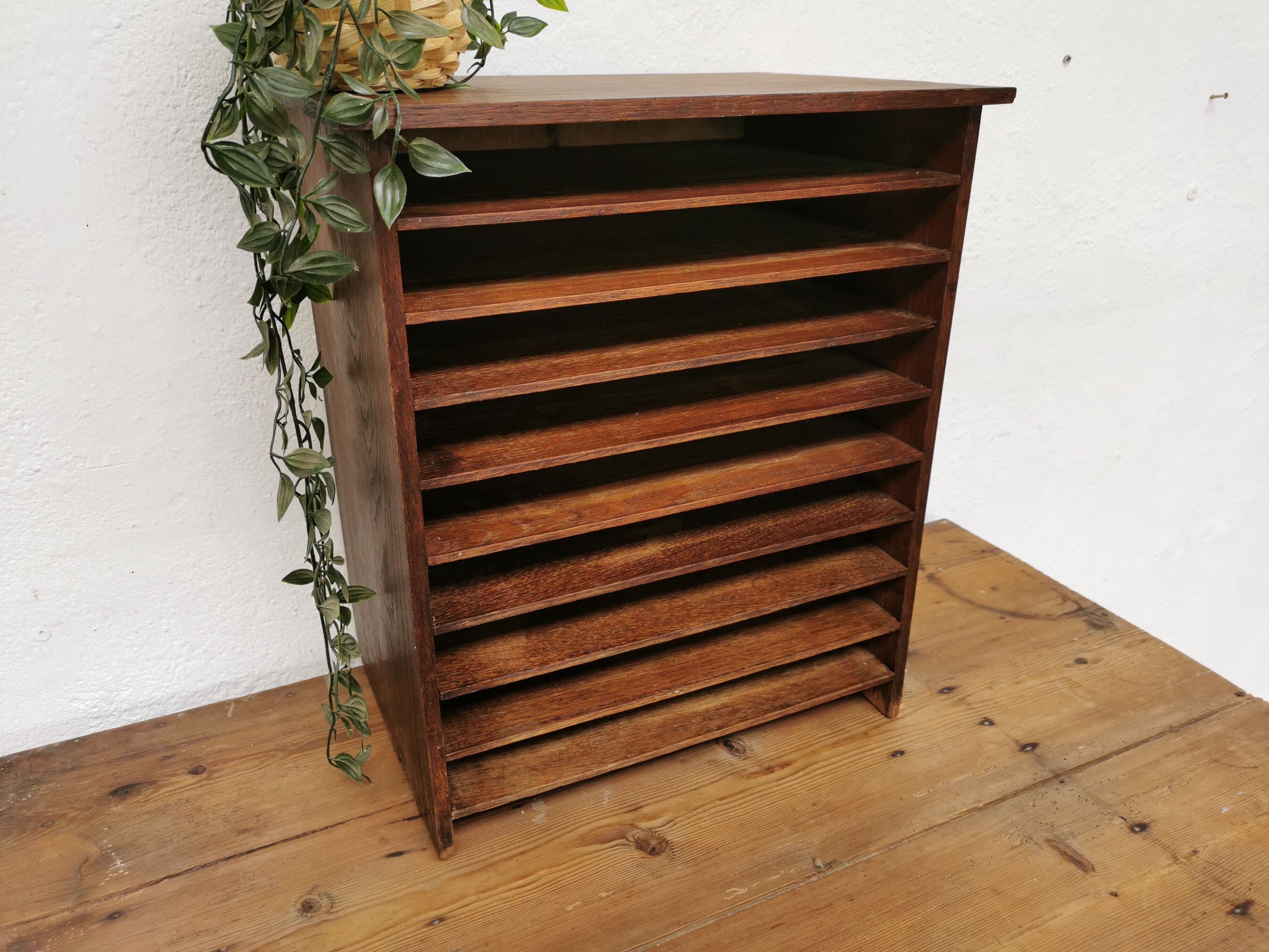 Range document vintage classeur trieur