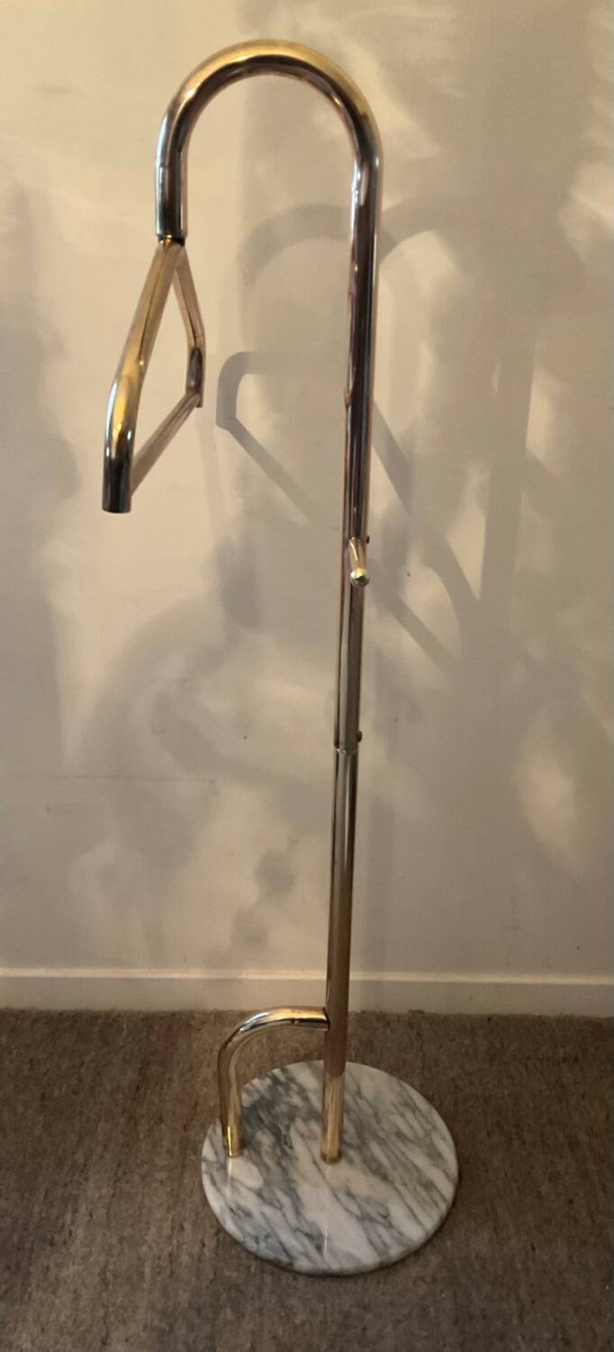 Vintage marble and gold metal valet