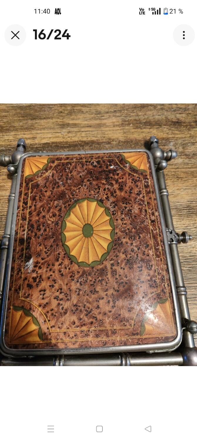 Miroir triptyque 1900 biseauté Barbier