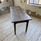 Table de ferme chêne 1950 pieds fuseaux