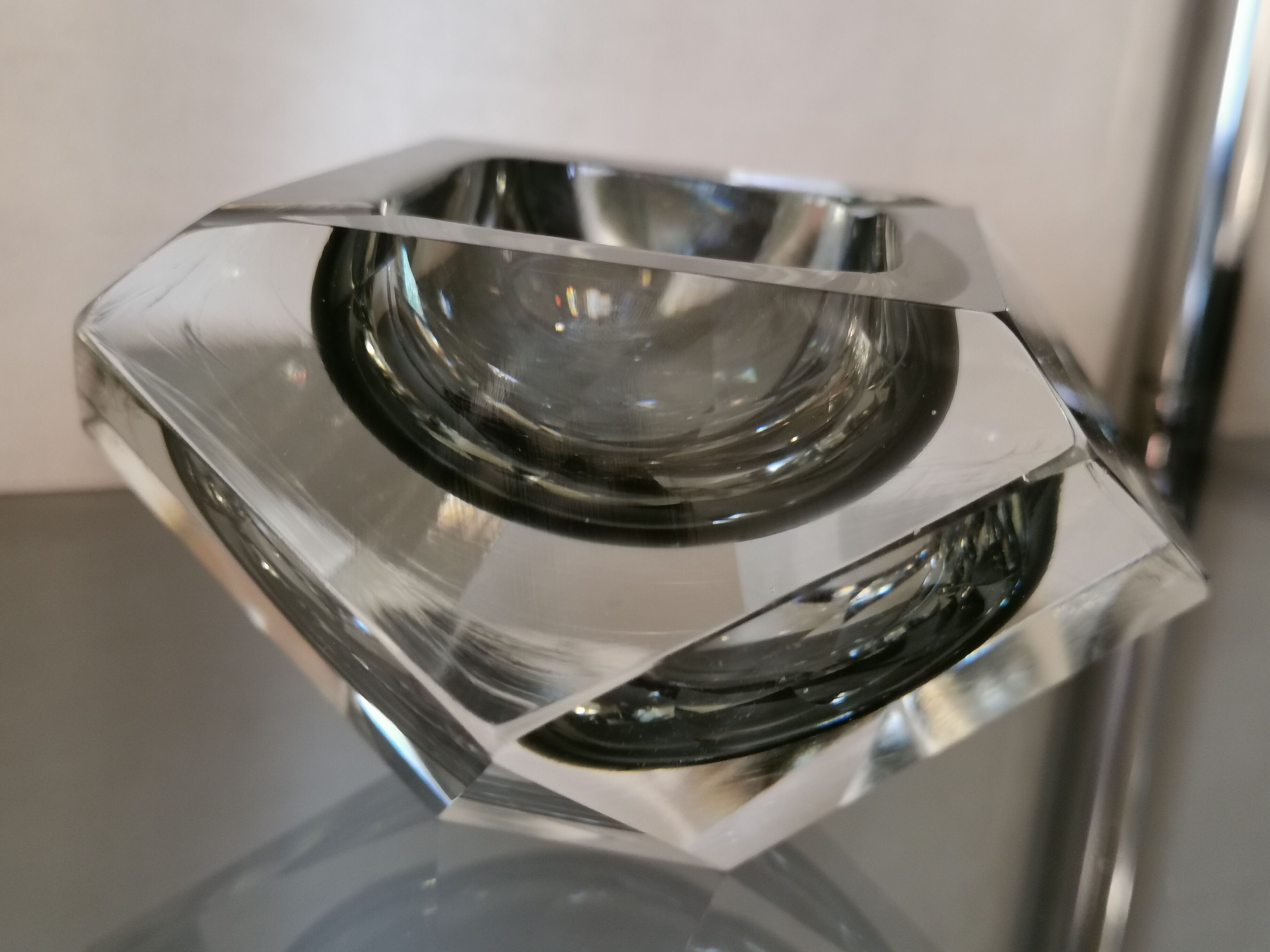Murano glass ashtray by Flavio Poli for Seguso 60s