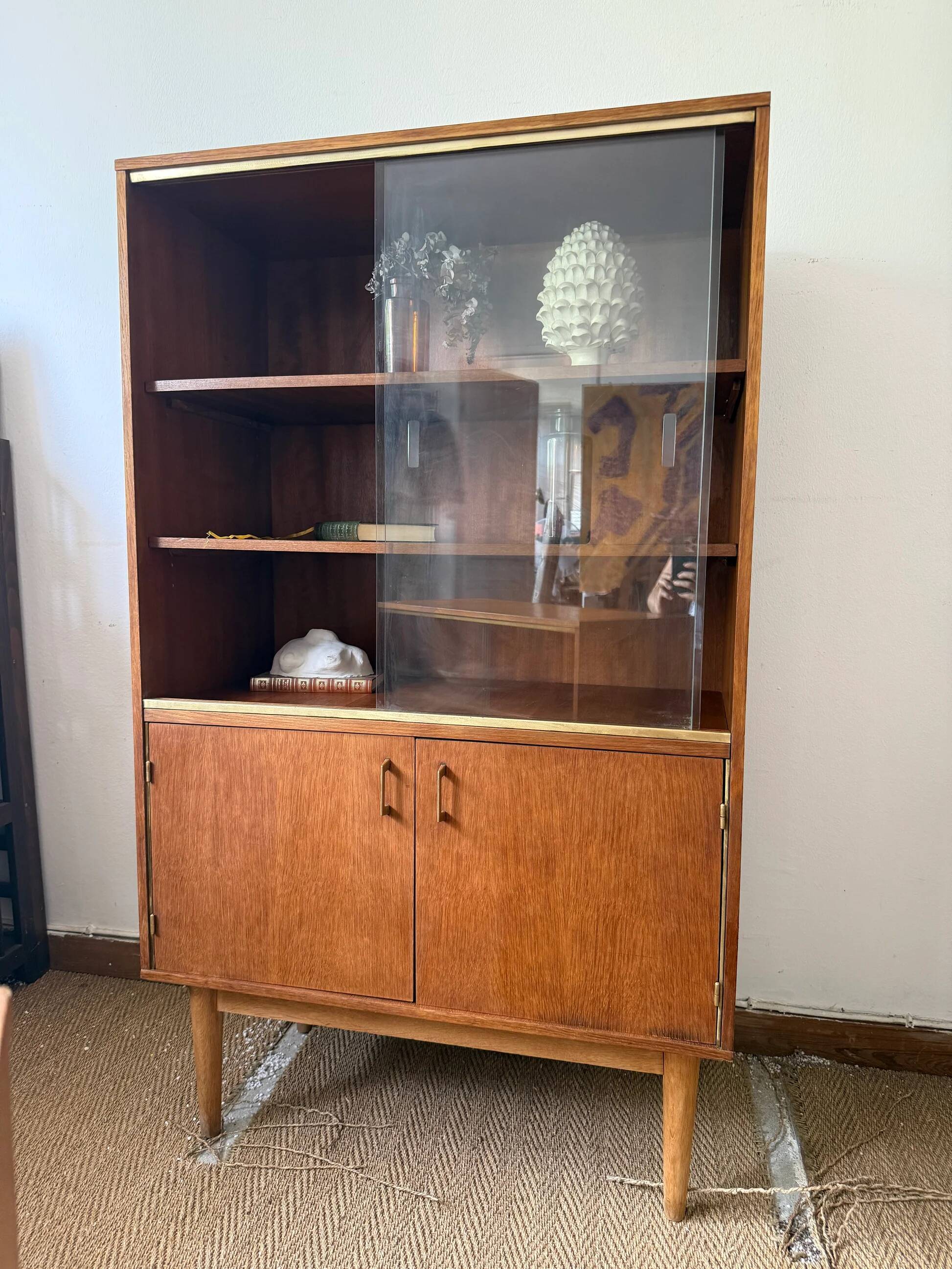 Vintage display cabinet bookshelf