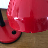 Vintage desk lamp in red metal