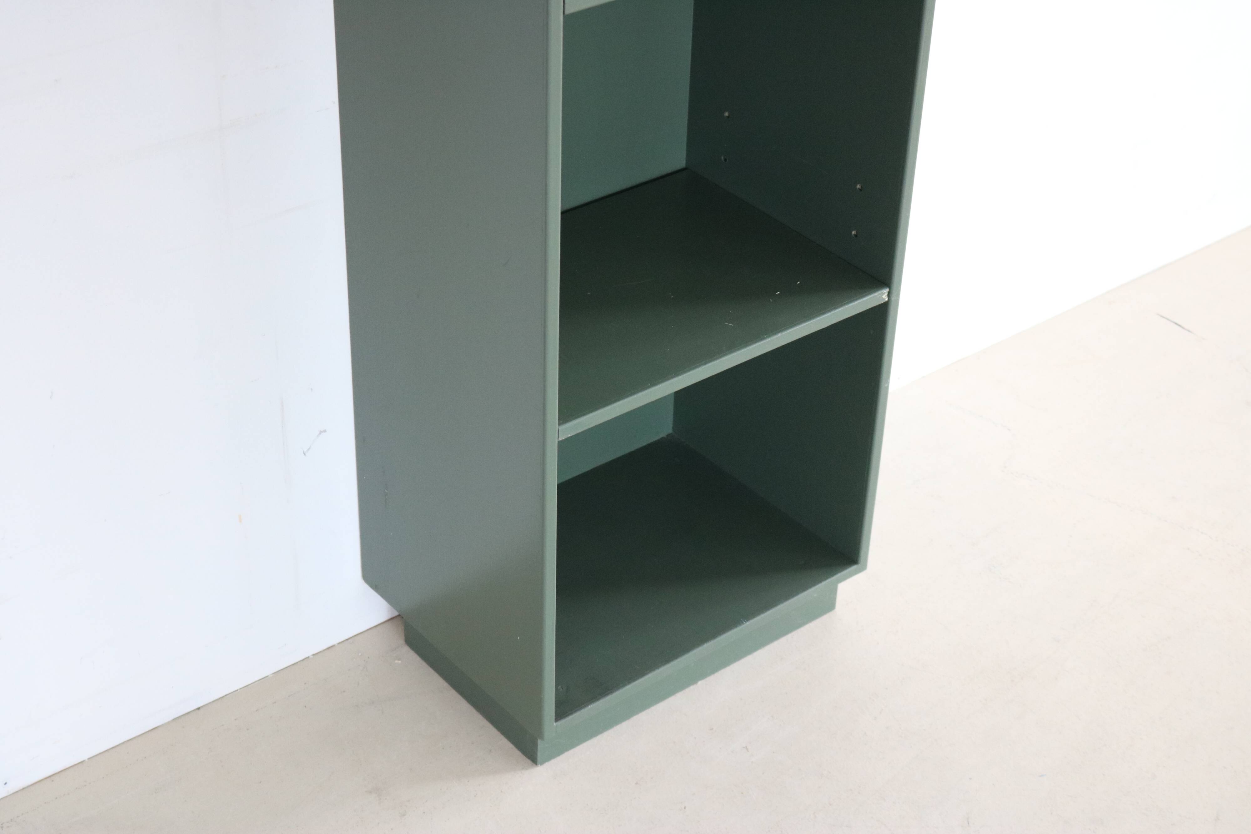 Vintage danish green bookcase