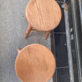 Pair of wooden stools