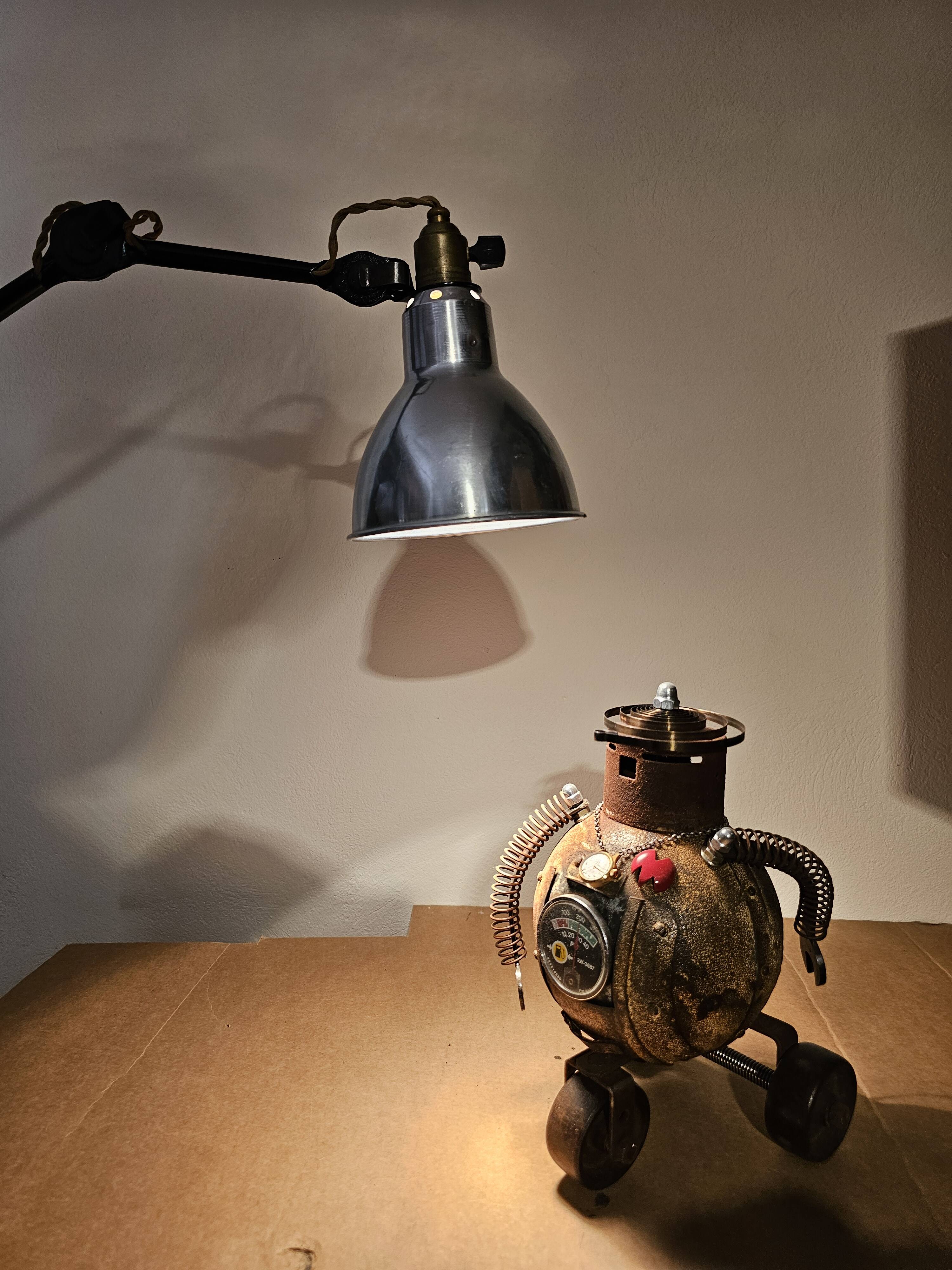 Gras lamp by Le Corbusier, industrial loft decor