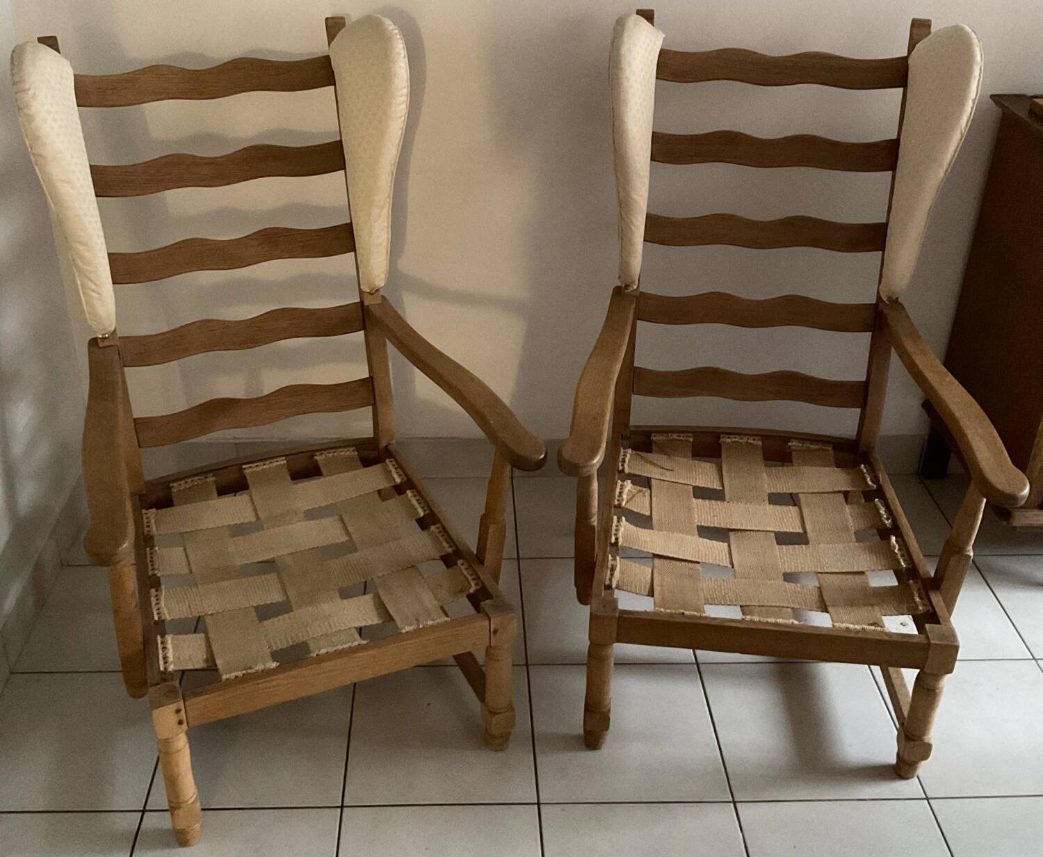 Pair of high chairs from the 50s/60s.