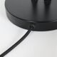 Big black Hustadt table lamp with pointed shade / 1970s / 1980s / postmodern design