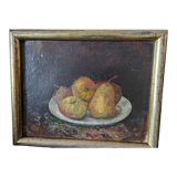 Ancien tableau, nature morte aux fruits
