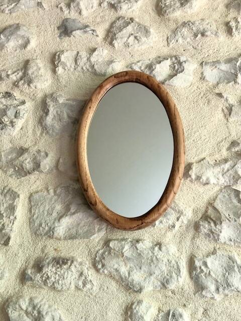 Antique wooden mirror