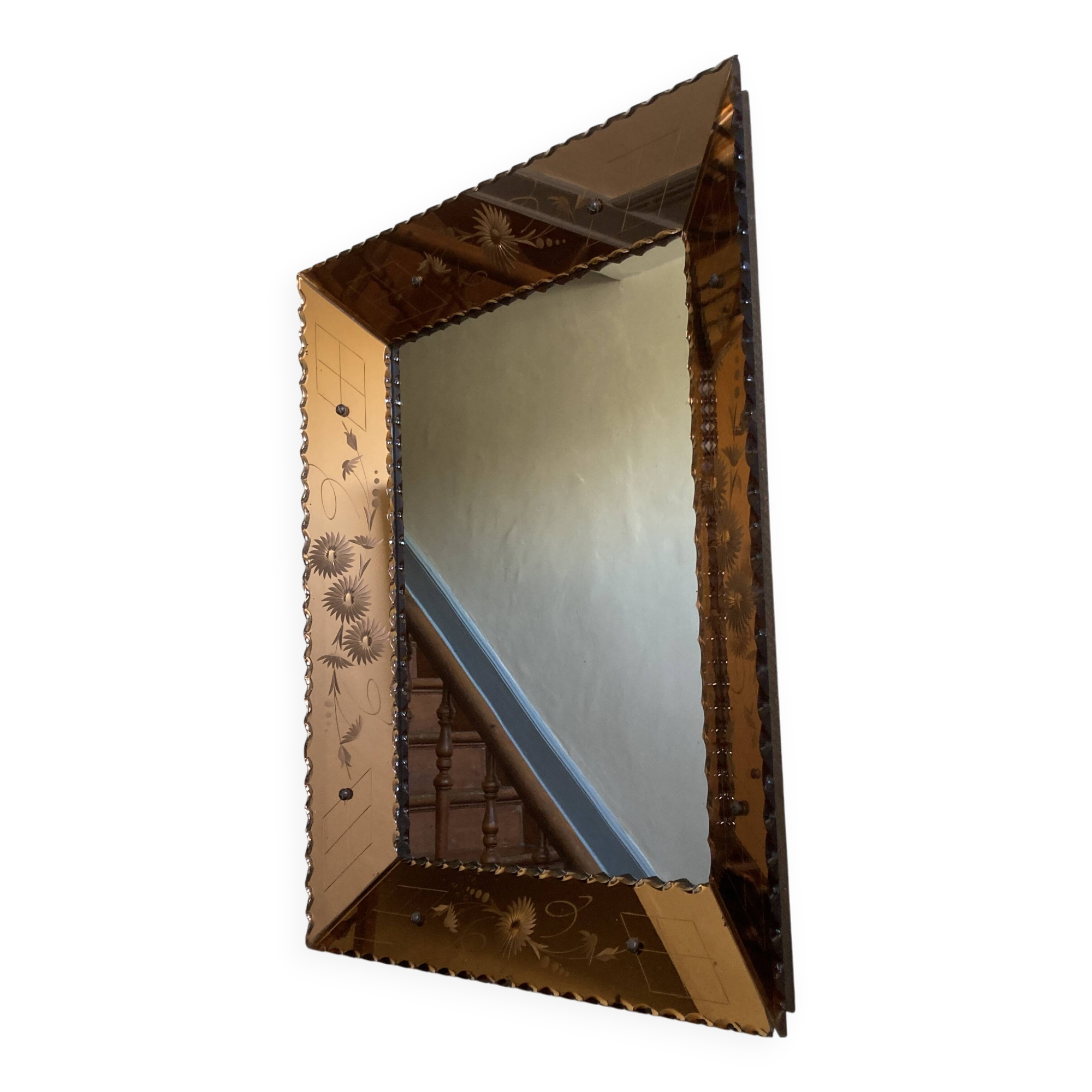 Miroir fumé à parcloses