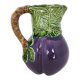 Pichet Barbotine aubergine