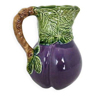 Eggplant Barbotine Pitcher