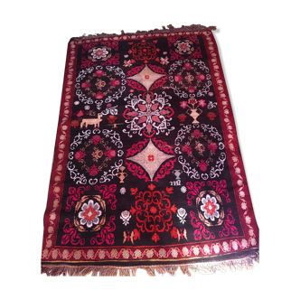 Tapis en laine tissé mains