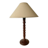 Turned wooden lamp h 50