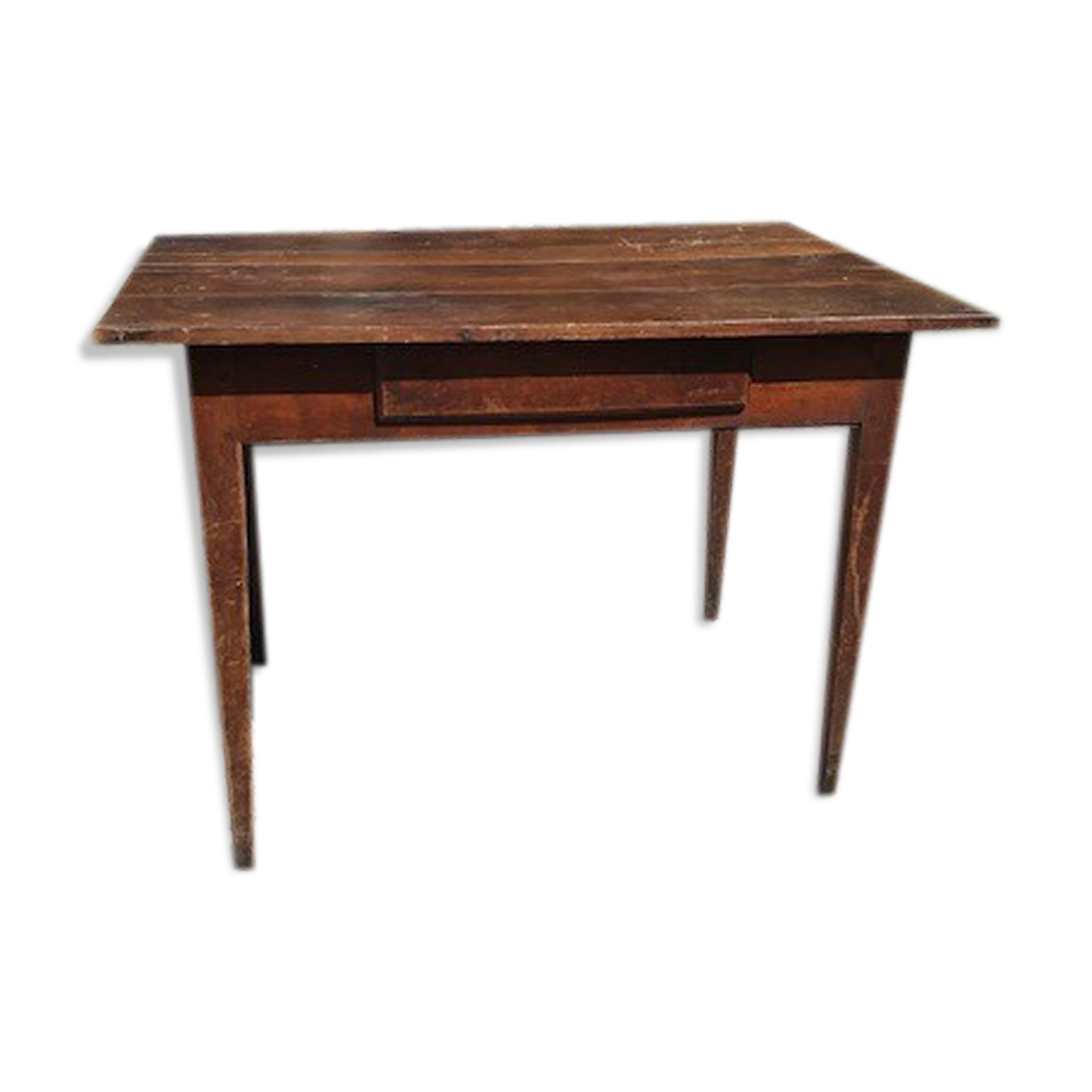 Old farm table with drawer 4 pers