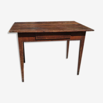 Old farm table with drawer 4 pers