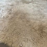 Large vintage carpet 100% pure wool Flokati with long pile from the 60s-70s.