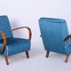 Art Deco Armchairs attributed to J. Halabala for Up Závody, Czech, 1940s, Set of 2