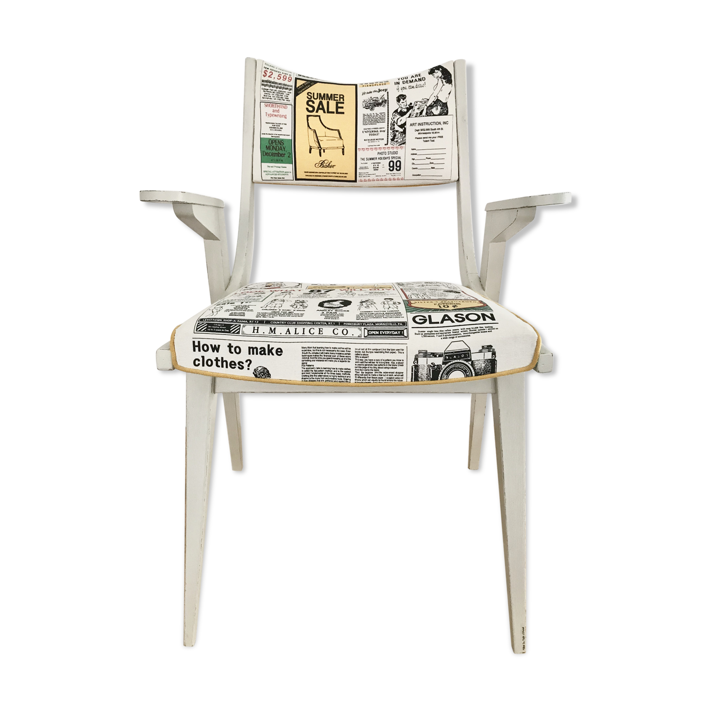 Vintage armchair retro patterns