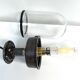 wall lamp or ceiling lamp cast steel gooseneck style 1930