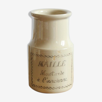 French mustard pot in vintage ceramic