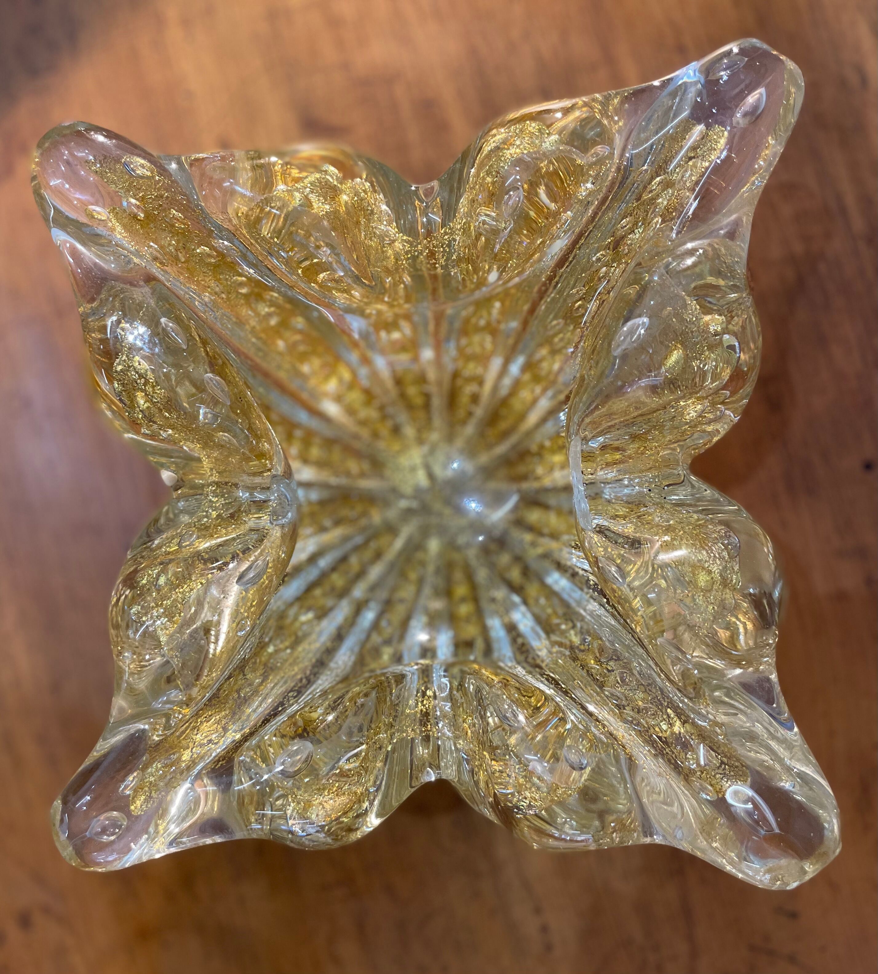 Italian glass ashtray