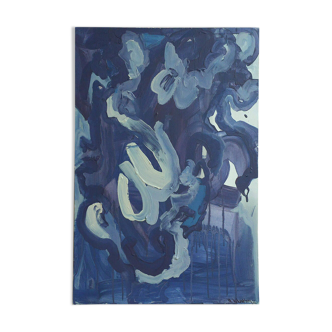 Original Abstract Painting 'The Deep' by Megan Wheatley