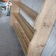 Solid wood shelf in brutalist style