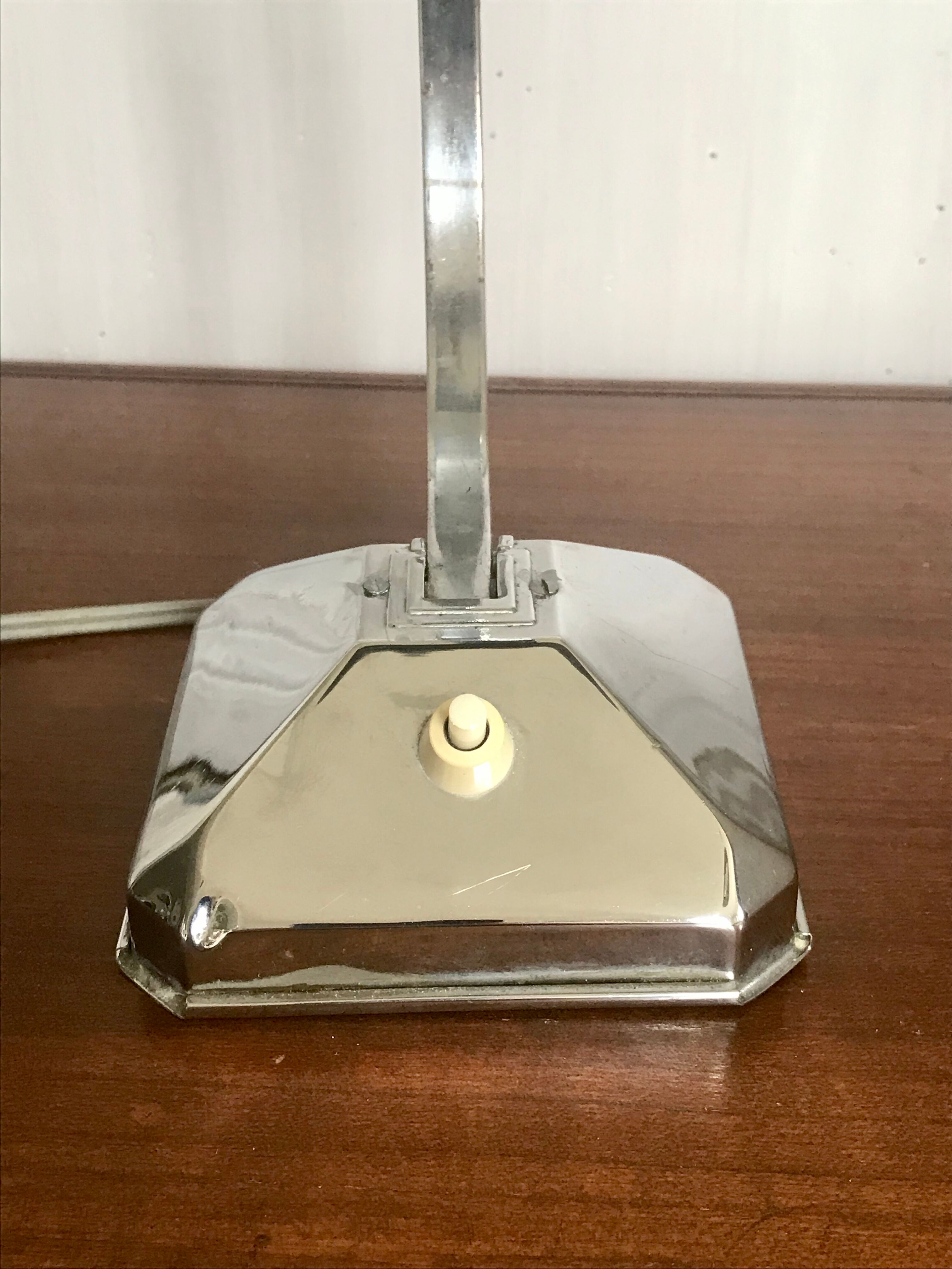 Chrome desk lamp
