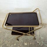 Foldable vintage bar trolley