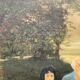 Painting by Camille Delahaut, "The Picnic". Vintage