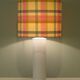 Vintage Italian ceramic table lamp with custom lampshade