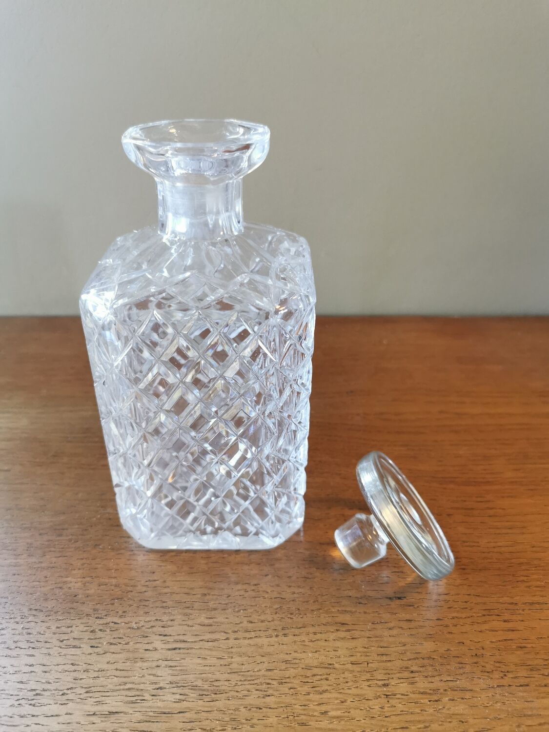 Crystal whiskey decanter