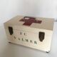 Sports pharmacy box, wooden crate 60s