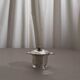 Silver-plated coffee and tea set with a wooden handle