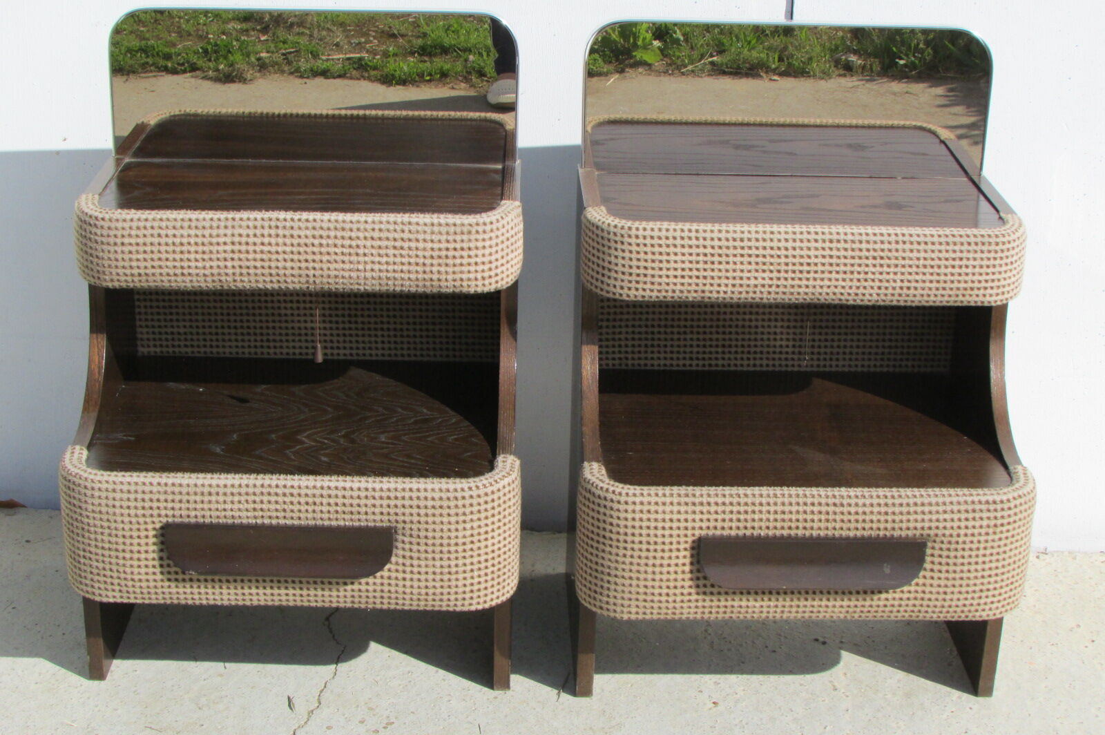 Pair of bedside tables vintage, 1970s