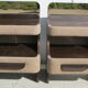 Pair of bedside tables vintage, 1970s